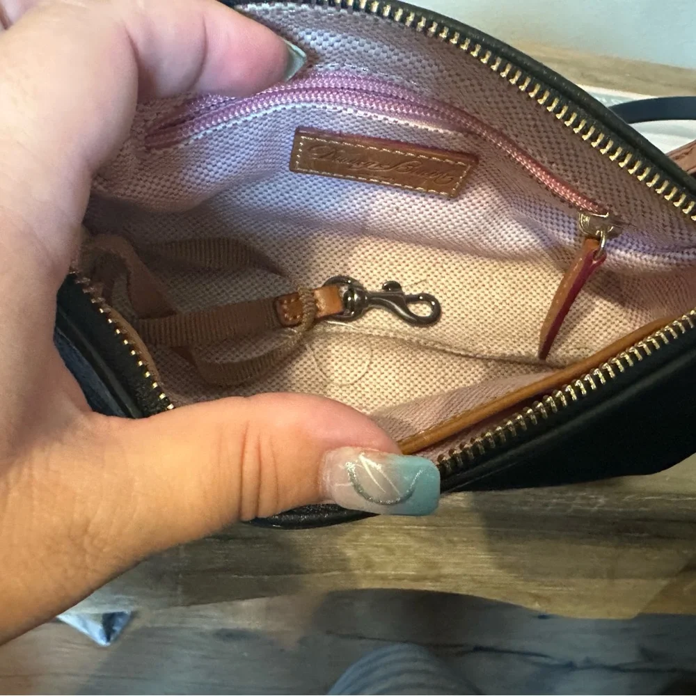 Dooney and Bourke pebbled, leather, mini purse, and like new condition - Picture 5 of 5